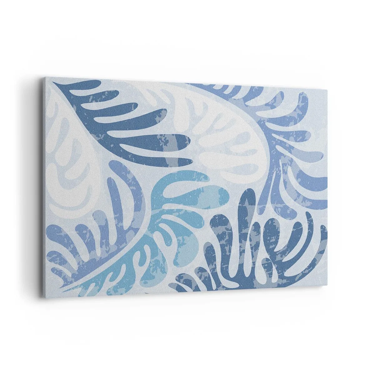 Quadro em tela - Samambaias azuis - 120x80 cm