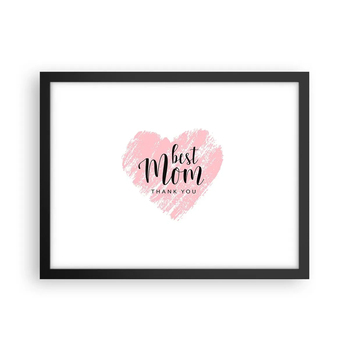 Pôster com moldura preta - Sempre o momento certo - 40x30 cm