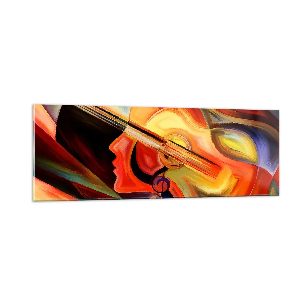 Quadro em vidro - Está tudo bem - 90x30 cm
