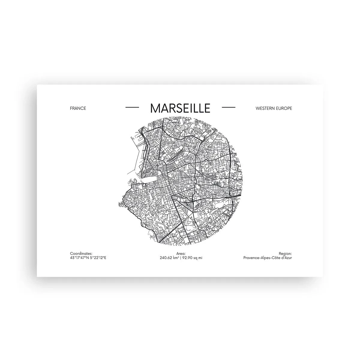 Pôster - Anatomia de Marselha - 91x61 cm