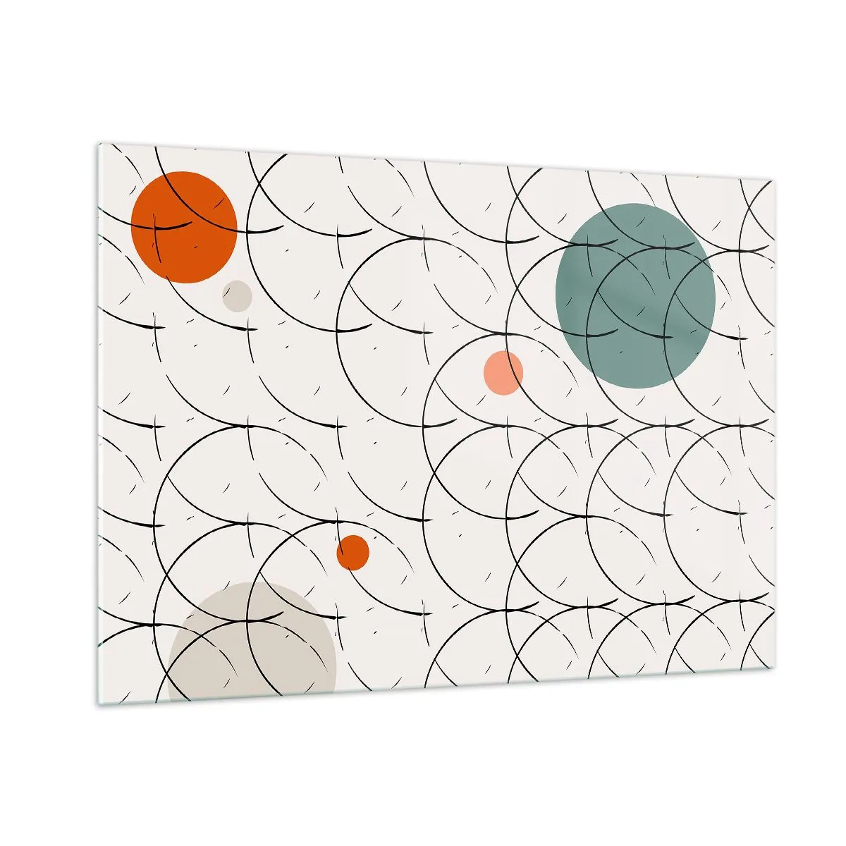 Quadro em vidro - No espírito da pop art - 100x70 cm