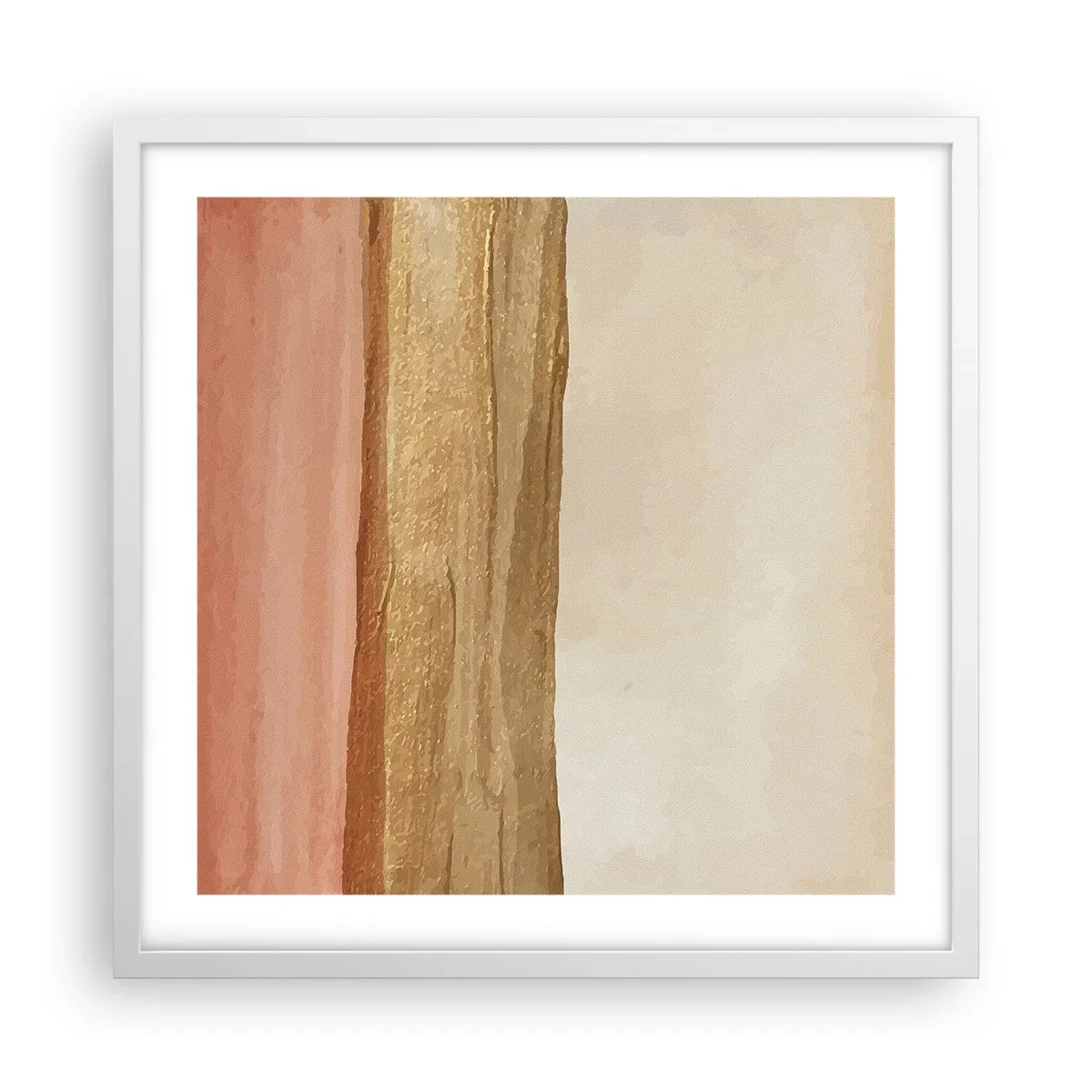 Pôster em moldura branca - Composição vertical - 50x50 cm