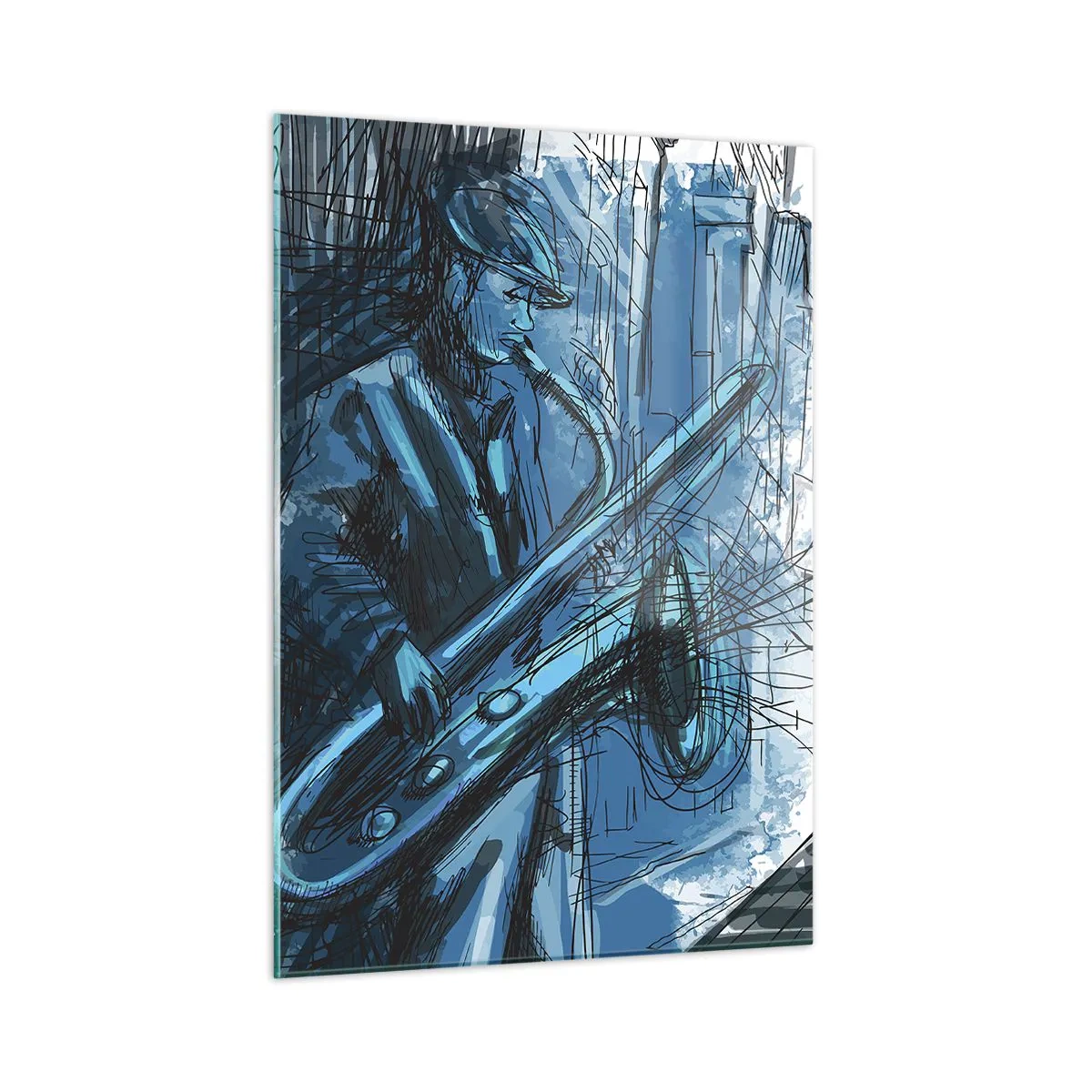 Quadro em vidro - Rapsódia Urbana - 50x70 cm
