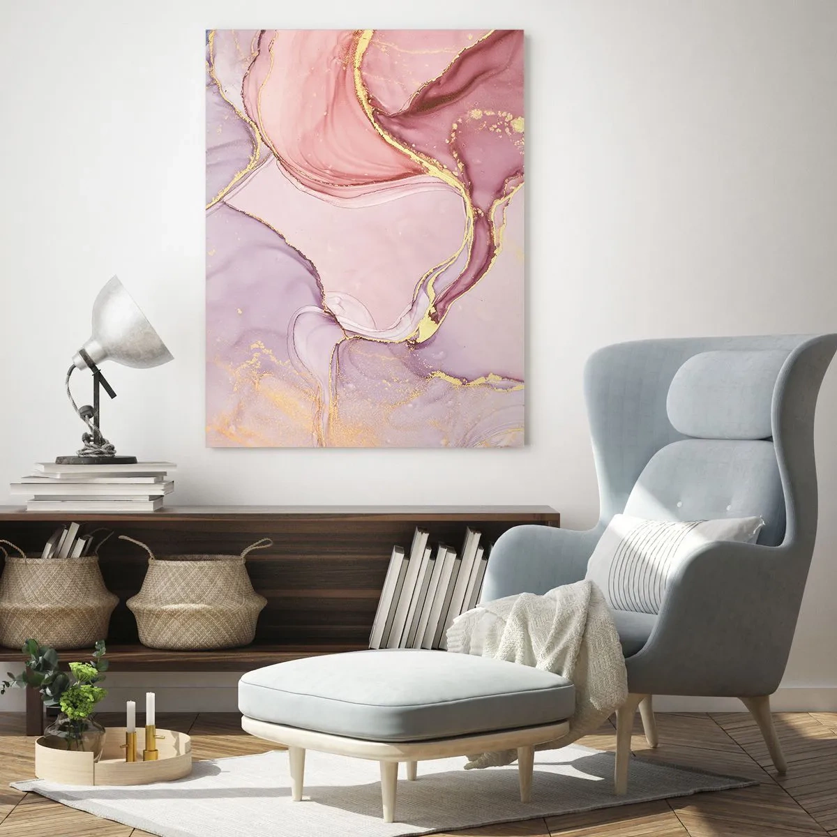 Quadro em vidro - Carícia das cores - 50x70 cm