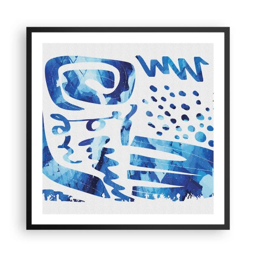 Pôster com moldura preta - Voltar às raízes - 60x60 cm