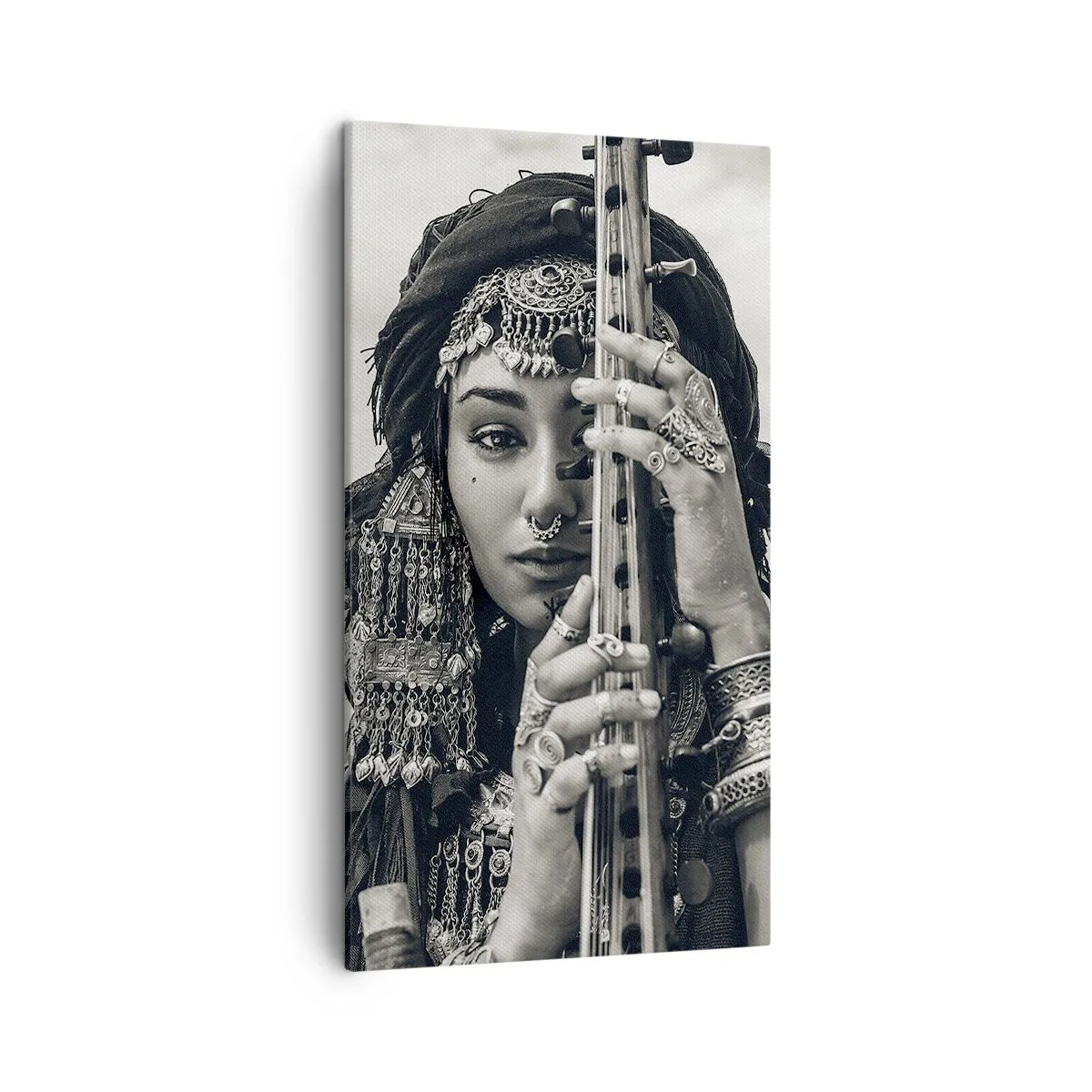 Quadro em tela - A própria música oriental - 45x80 cm