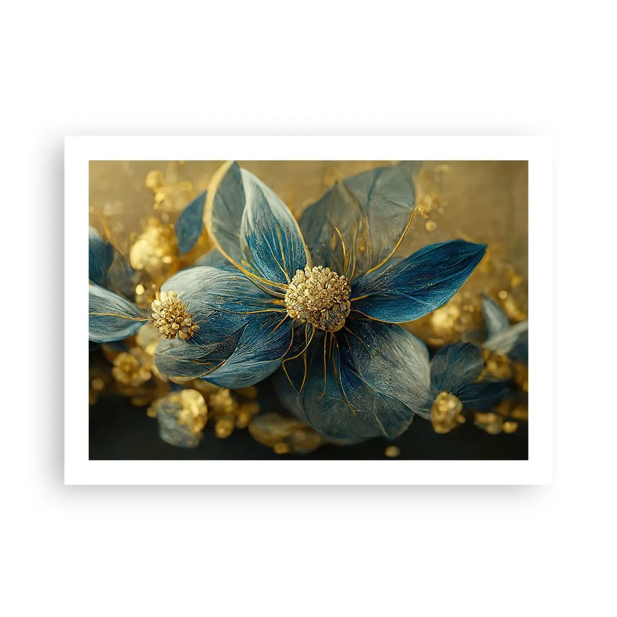 Pôster - Florescer com ouro - 70x50 cm