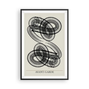 Pôster com moldura preta - Saiu espontaneamente - 61x91 cm