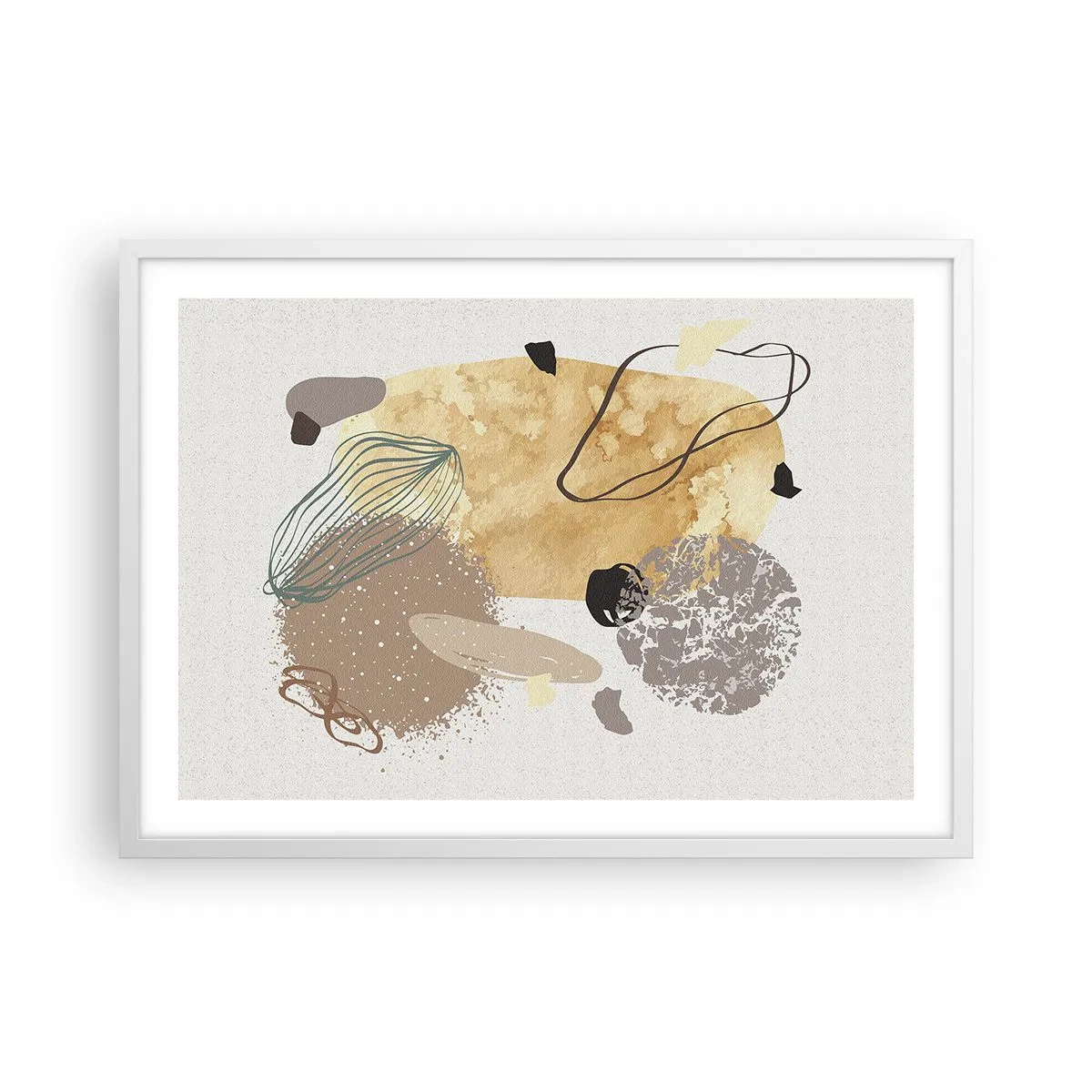 Pôster em moldura branca - Plumcologia aplicada - 70x50 cm