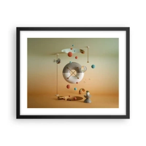 Pôster com moldura preta - Nada pode acontecer - 50x40 cm