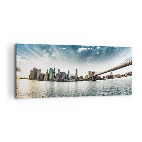 Quadro em tela - Ilha de Vidro - 100x40 cm