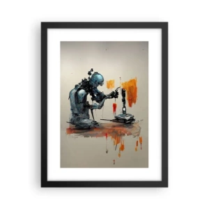 Pôster com moldura preta - Já amanhã… - 30x40 cm