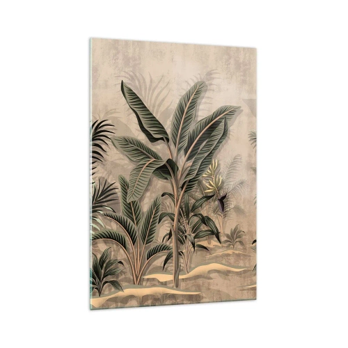 Quadro em vidro - Gravura em estilo colonial - 70x100 cm