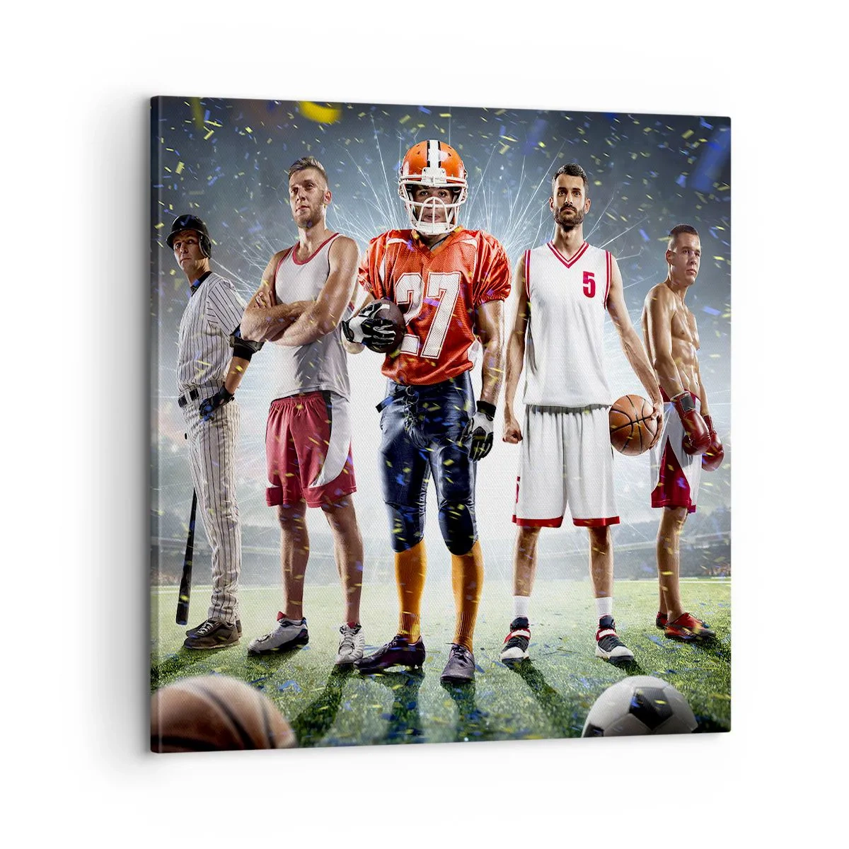 Quadro em tela - Gladiadores dos campos - 60x60 cm