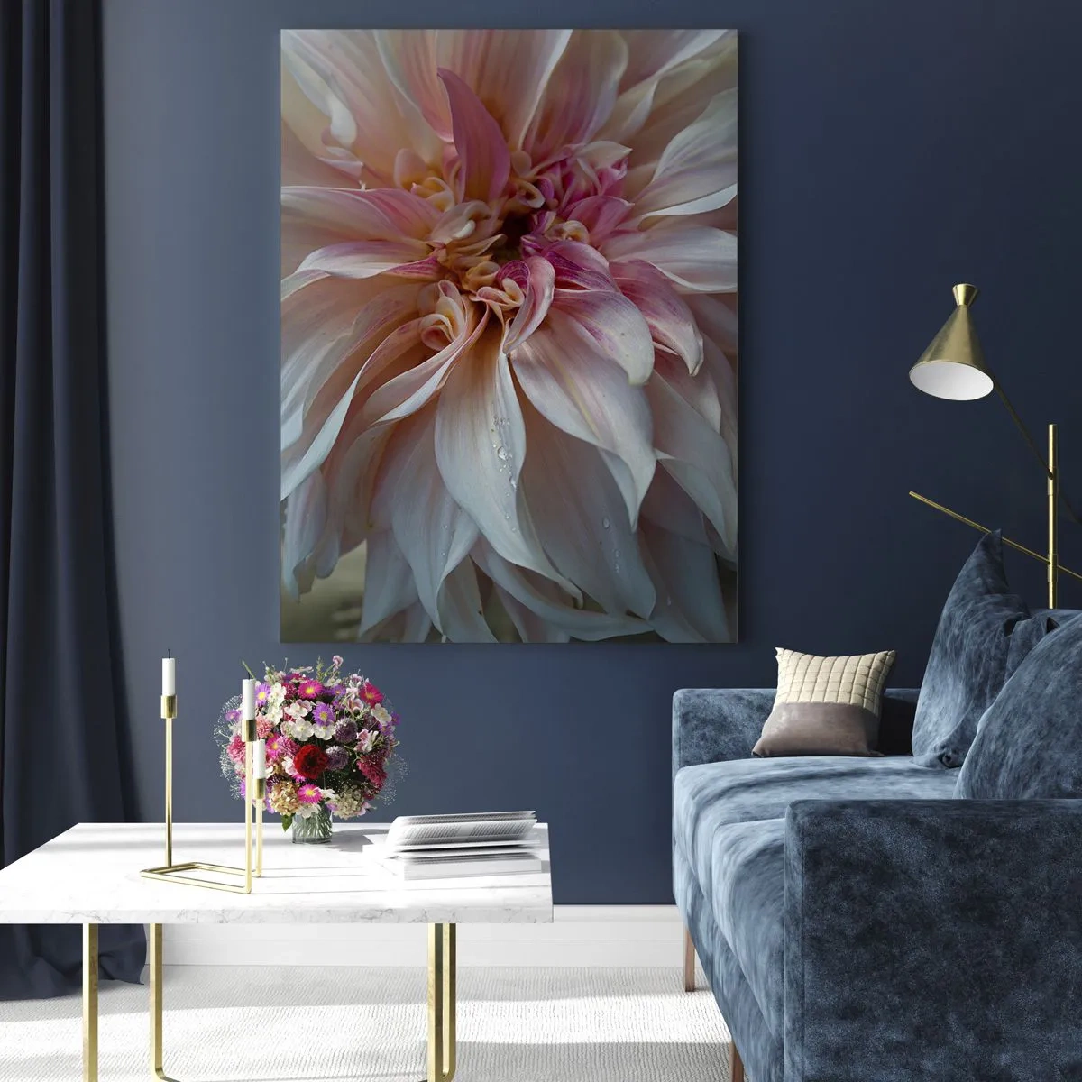 Quadro em vidro - Frescor florescente - 50x70 cm