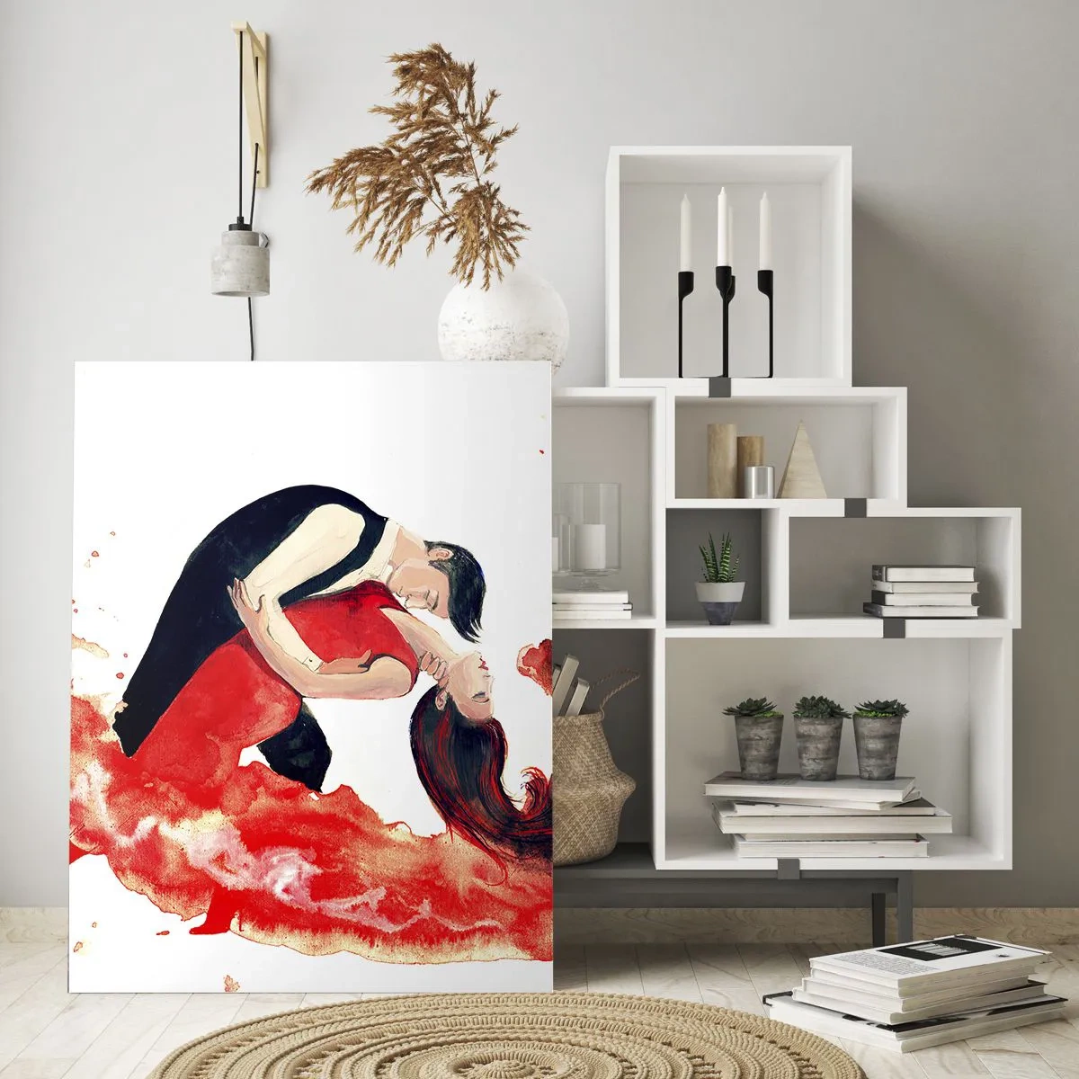 Quadro em vidro - Tango - uma onda sensual - 80x120 cm