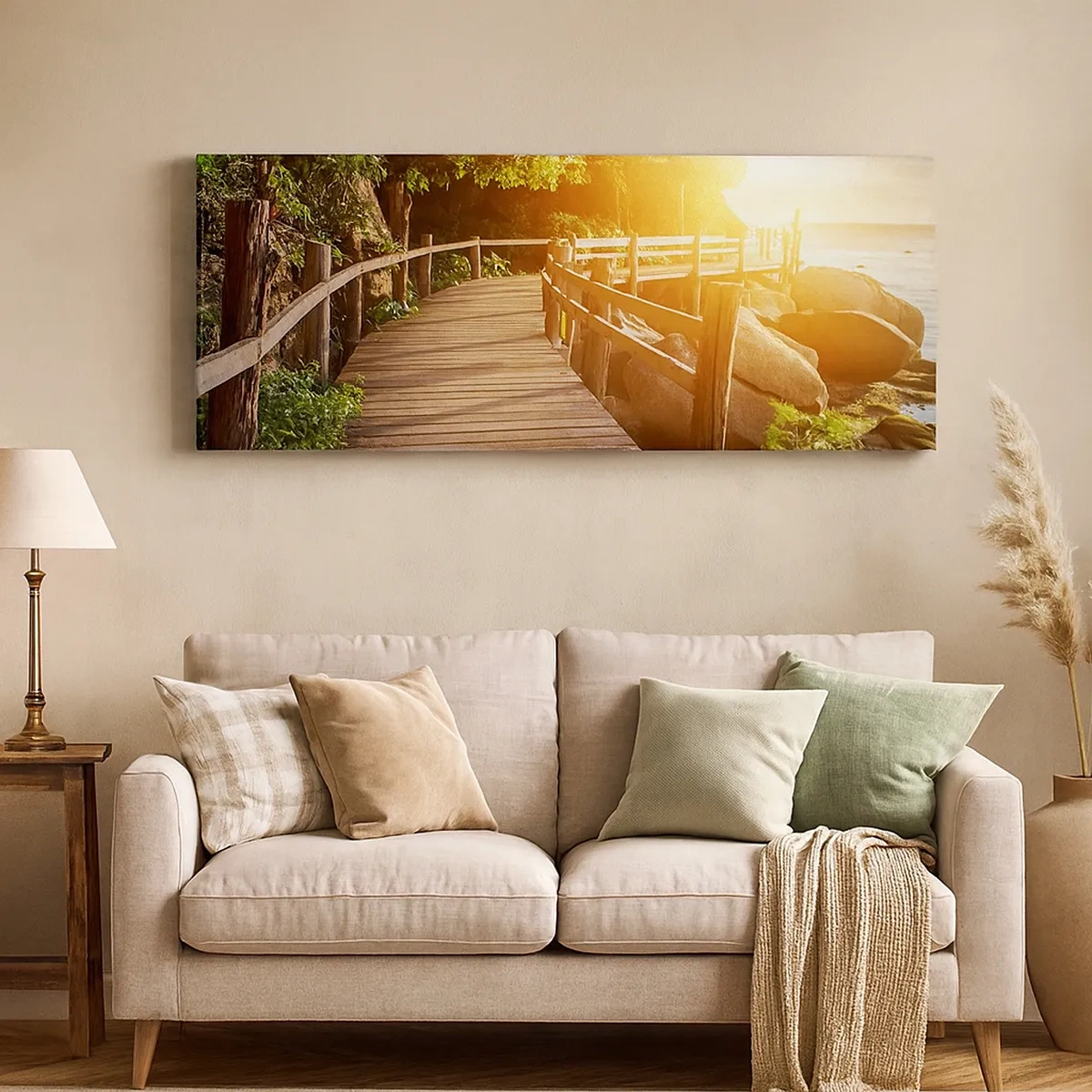 Quadro em tela - Mais uma curva, mais milagres - 30x30 cm