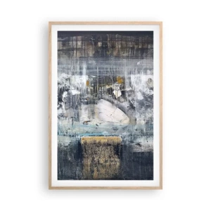 Pôster com moldura de carvalho claro - Pelo gelo ou pelo torrão de terra - 61x91 cm