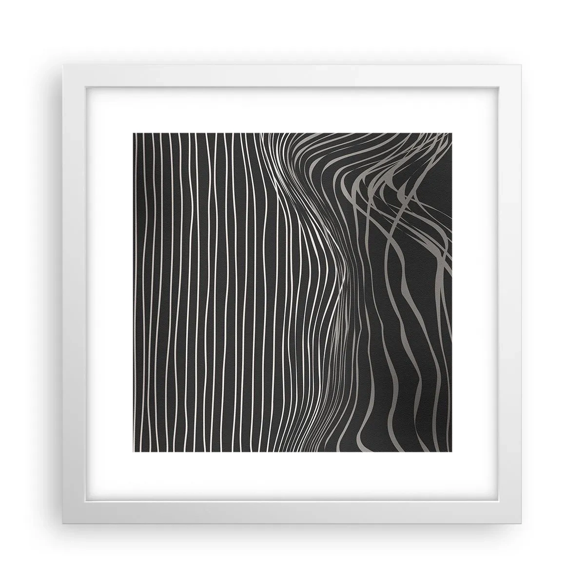 Pôster em moldura branca - Ritmo e sotaque - 30x30 cm