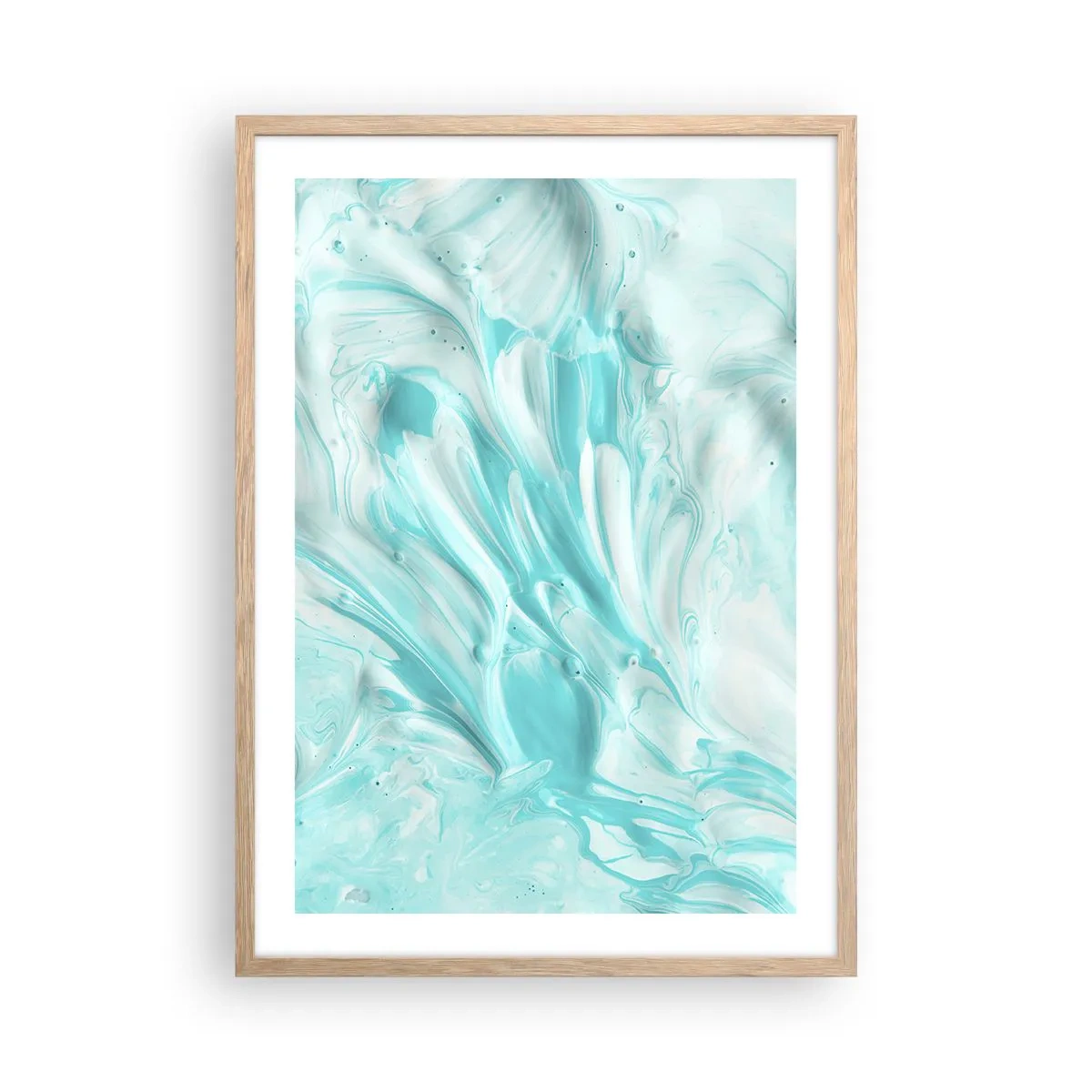 Pôster com moldura de carvalho claro - Juntos para sempre - 50x70 cm