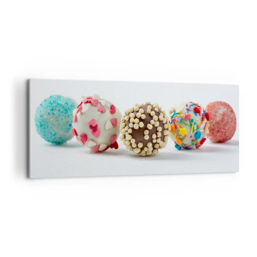 Quadro em tela - A vida pode ser doce - 100x40 cm