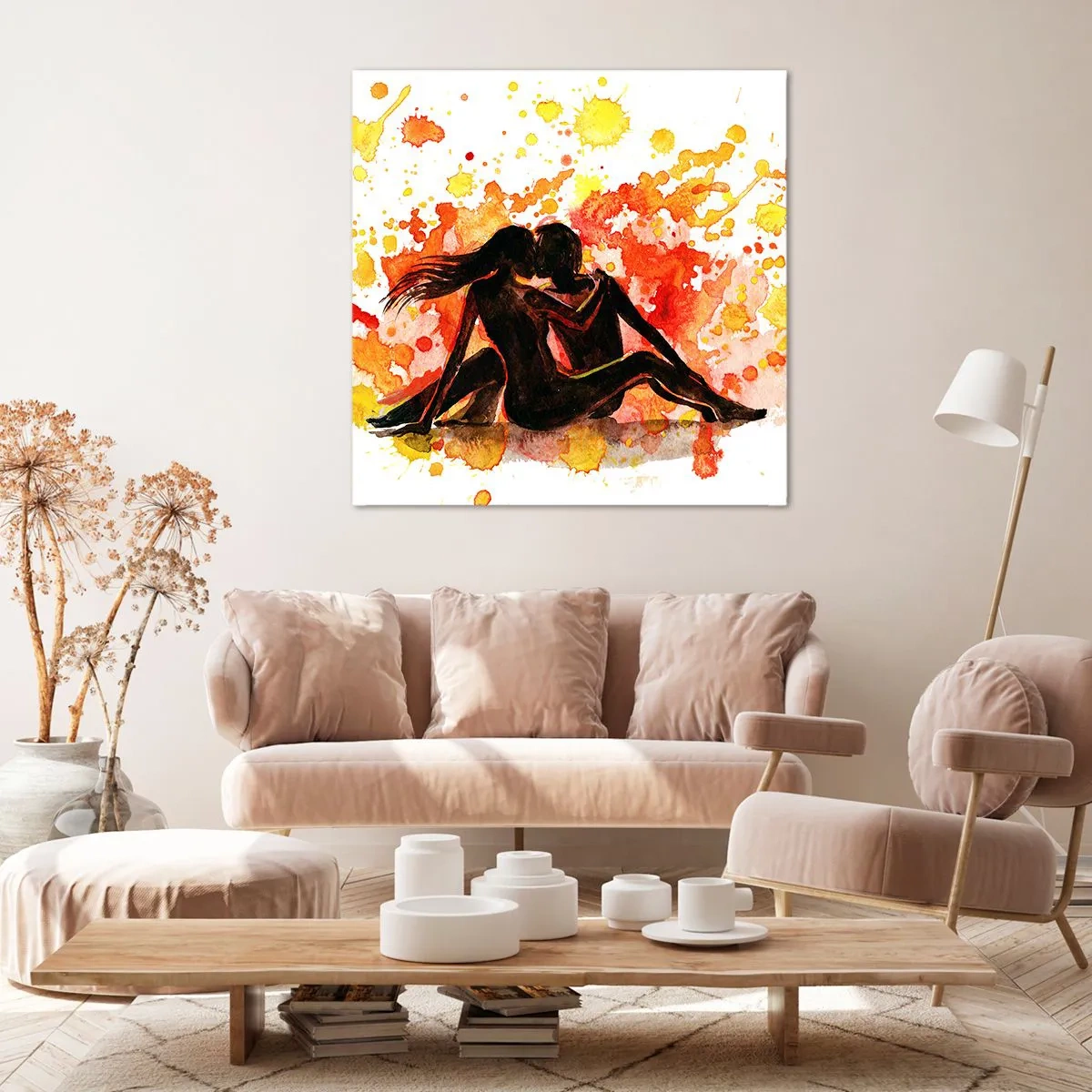 Quadro em tela - E fez-se a luz - 40x40 cm