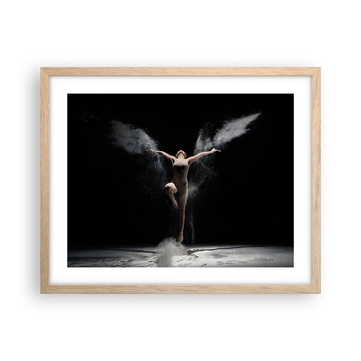 Pôster com moldura de carvalho claro - Os elfos existem - 50x40 cm