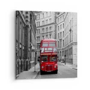 Quadro em tela - A vida quotidiana não deve ser cinzenta - 70x70 cm