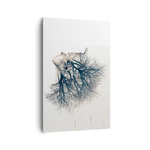 Quadro em tela - Ouvir o sussurro da árvore - 80x120 cm