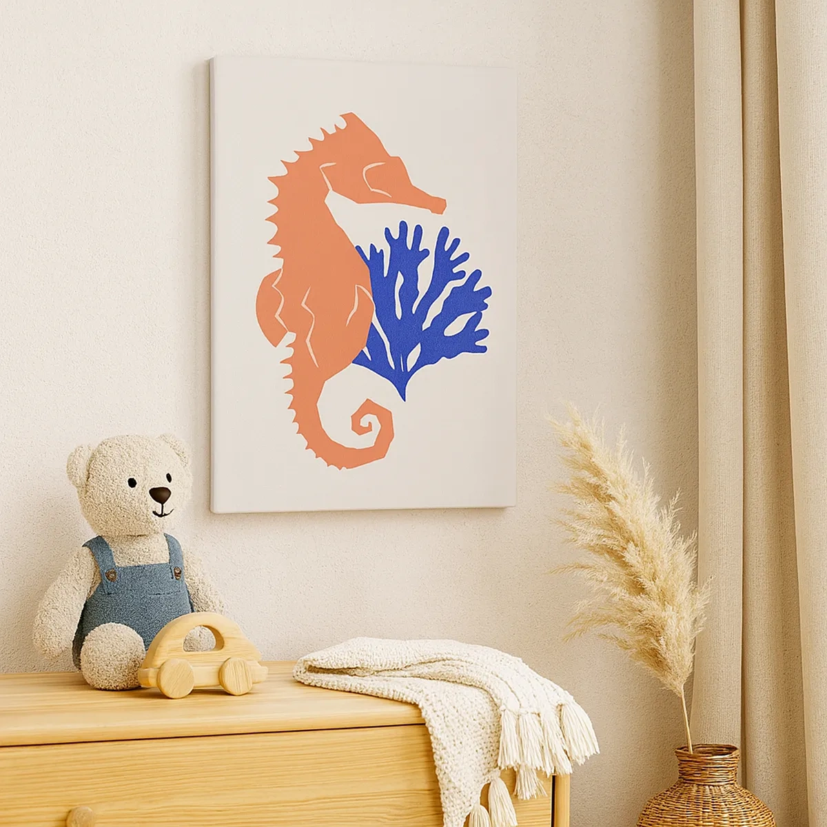 Quadro em tela - Em um prado subaquático - 50x70 cm