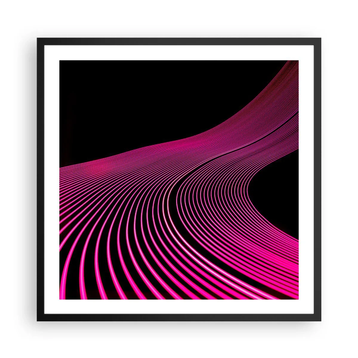 Pôster com moldura preta - Avenida da luz - 60x60 cm