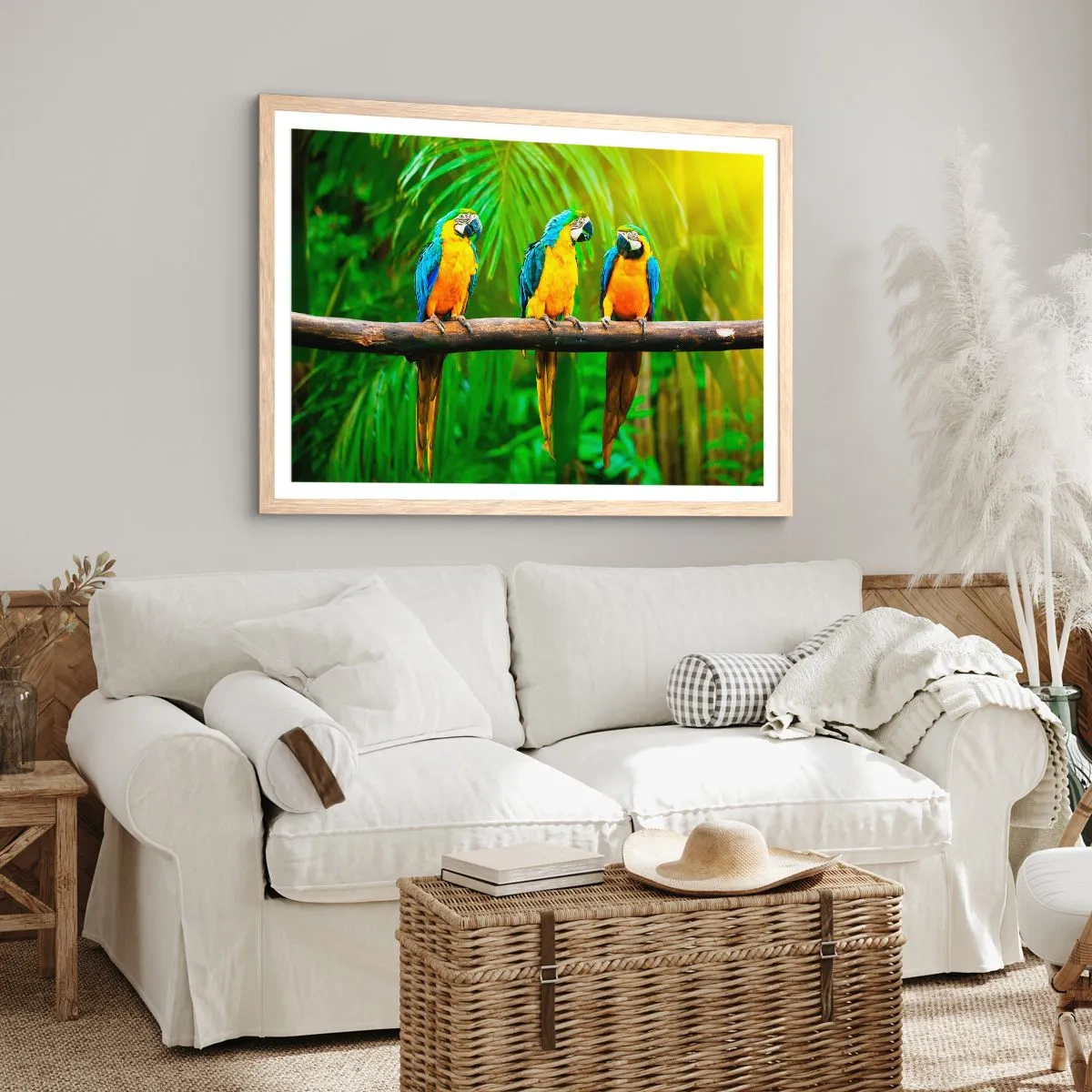 Pôster com moldura de carvalho claro - E ouviste dizer que ela...? - 100x70 cm