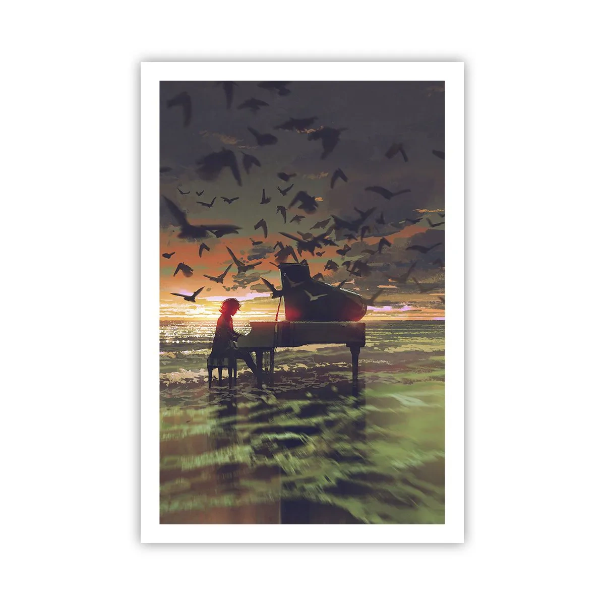 Pôster - Um concerto de piano e ondas - 61x91 cm