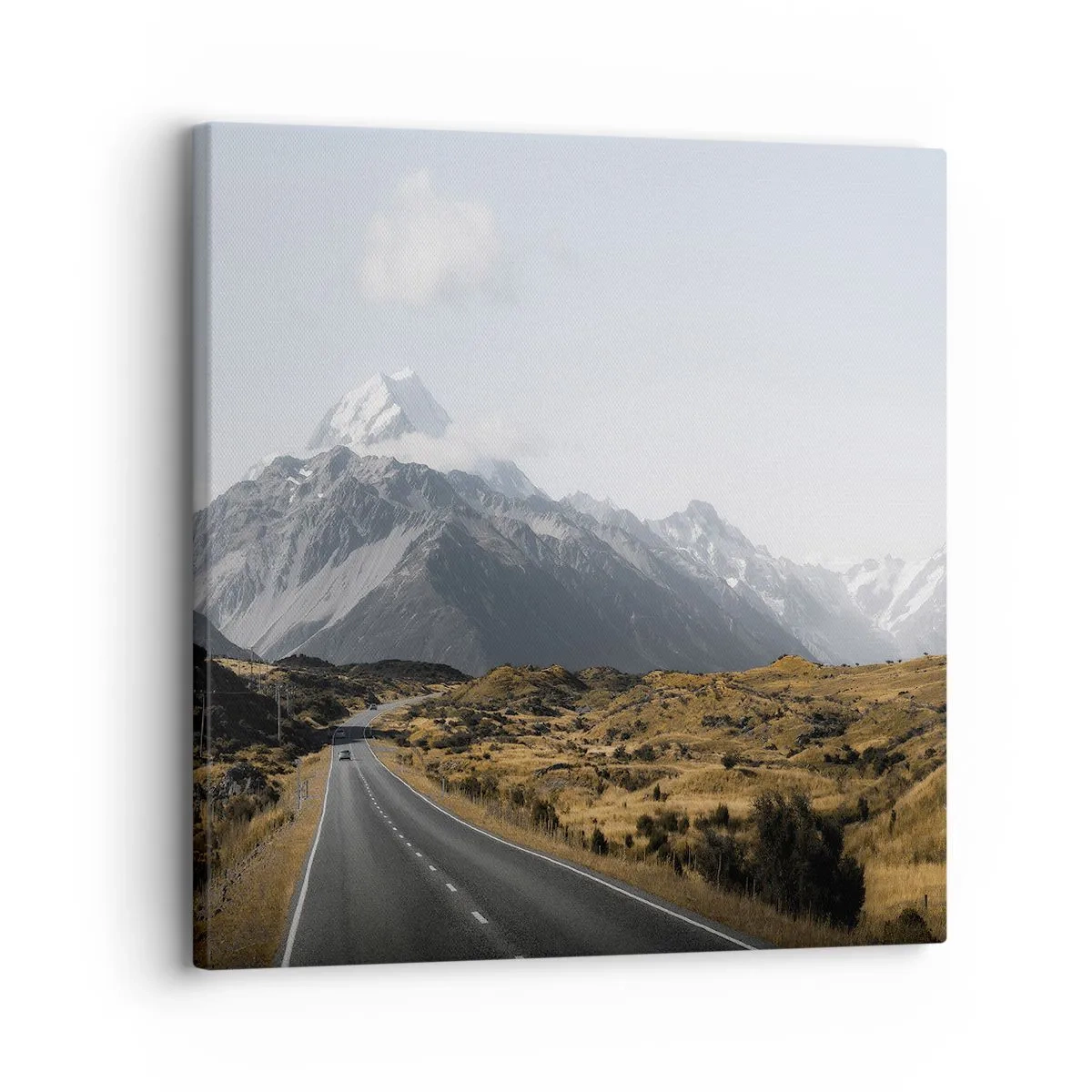 Quadro em tela - O caminho para o coração das montanhas - 30x30 cm
