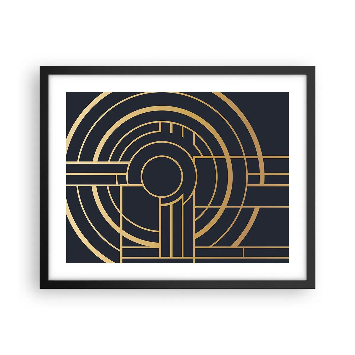 Pôster com moldura preta - Rotação das coisas - 50x40 cm