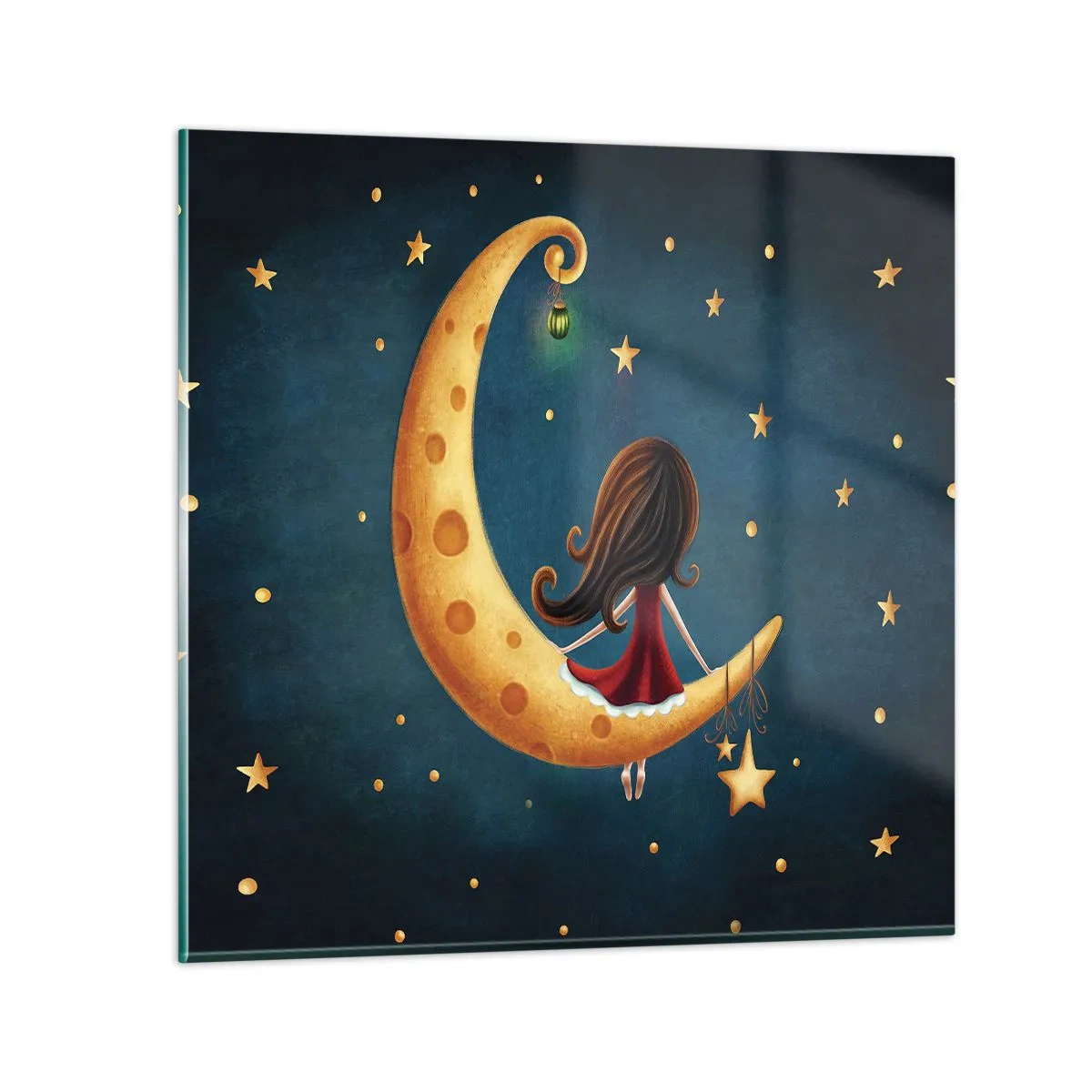 Quadro em vidro - Uma vez... - 30x30 cm