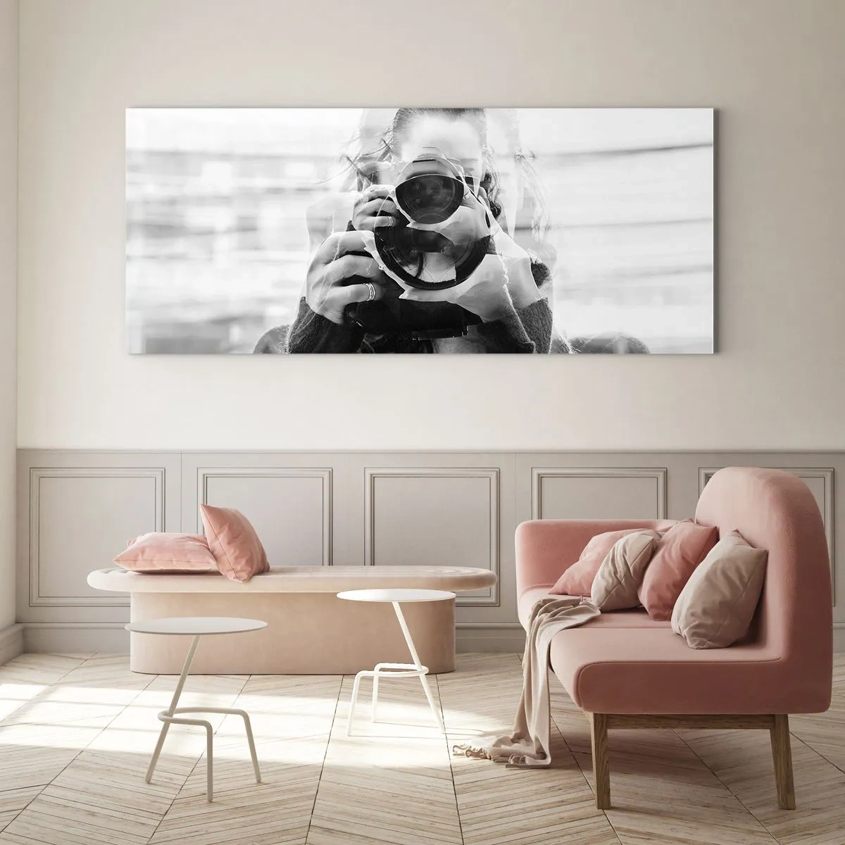 Quadro em vidro - Criador e material - 100x40 cm