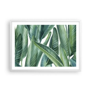Pôster em moldura branca - O próprio verde - 70x50 cm