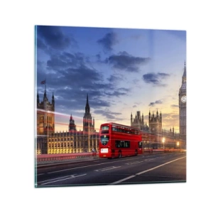 Quadro em vidro - Marcas distintivas - 30x30 cm