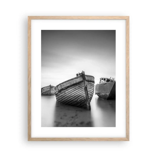 Pôster com moldura de carvalho claro - Apenas lembranças... - 40x50 cm