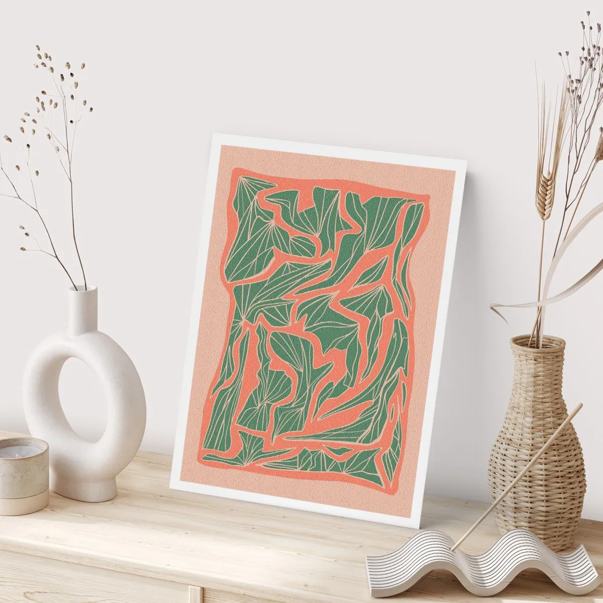 Pôster - A luta entre coral e vegetação - 70x100 cm