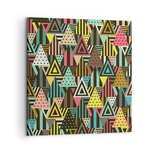 Quadro em tela - Em ritmo para três - 60x60 cm