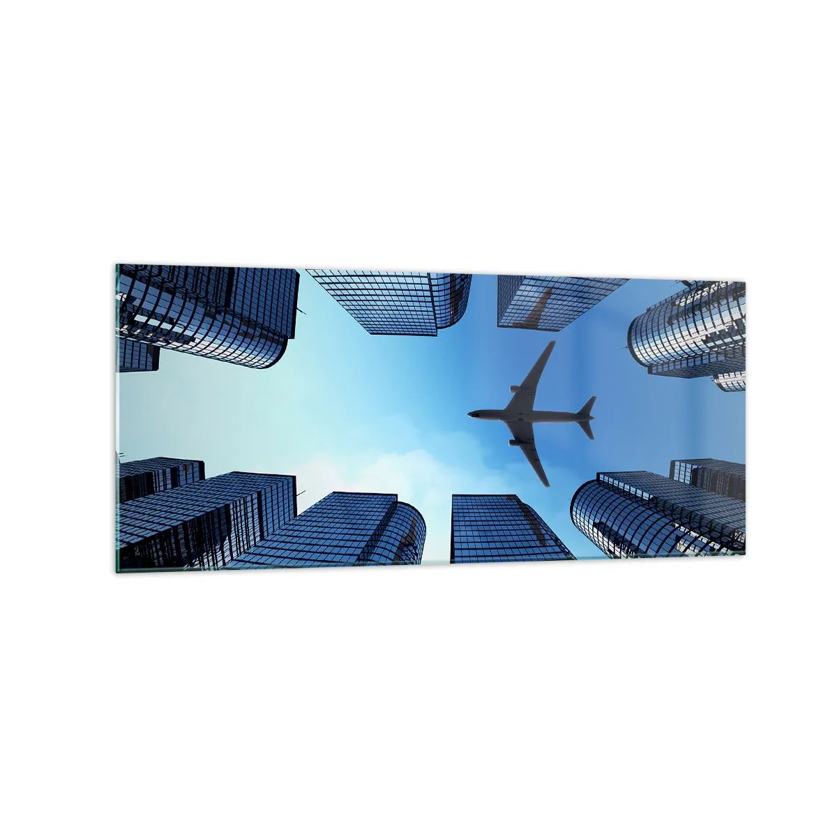 Quadro em vidro - Vista do desfiladeiro de vidro - 120x50 cm