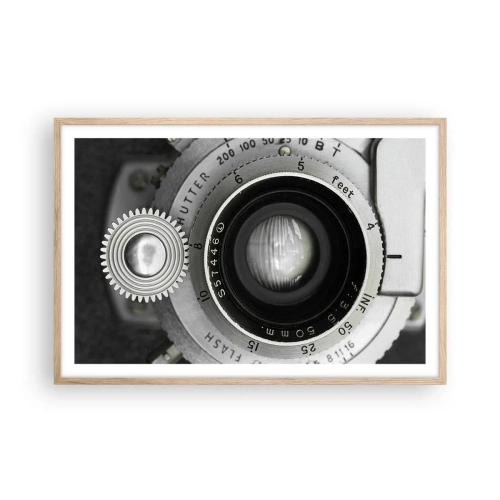 Pôster com moldura de carvalho claro - Uma história sobre Hollywood - 91x61 cm