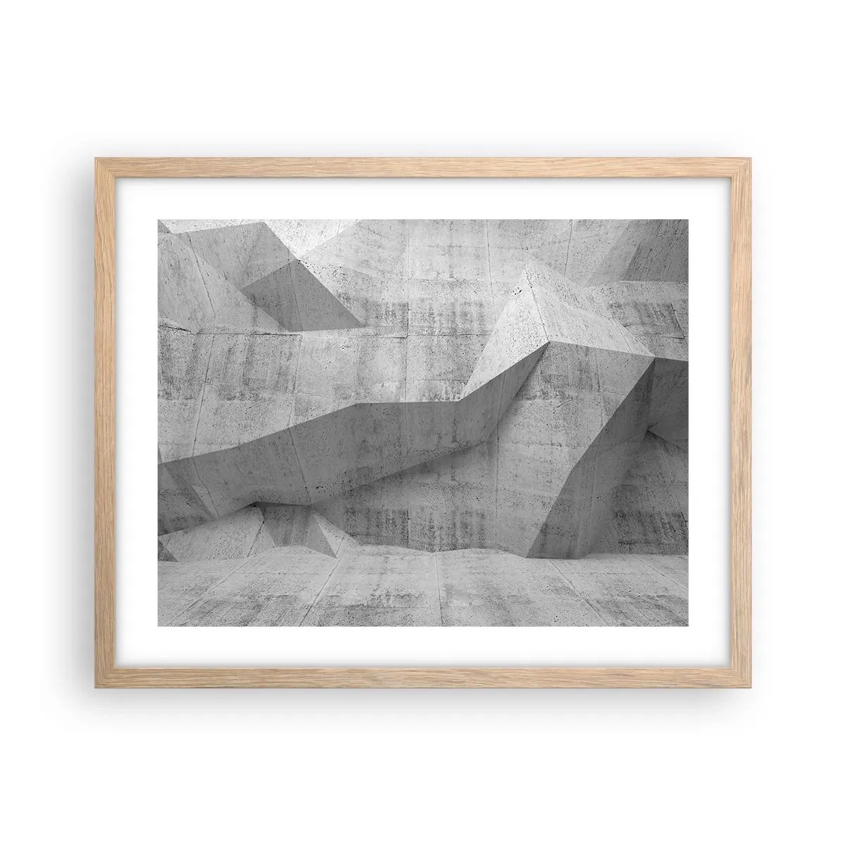 Pôster com moldura de carvalho claro - Um verdadeiro desafio - 50x40 cm