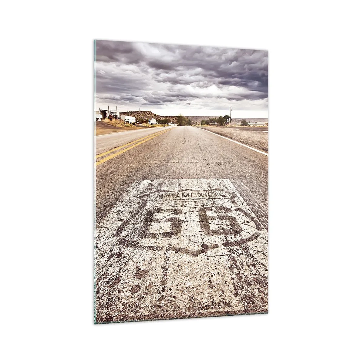 Quadro em vidro - Mother Road - uma lenda americana - 70x100 cm