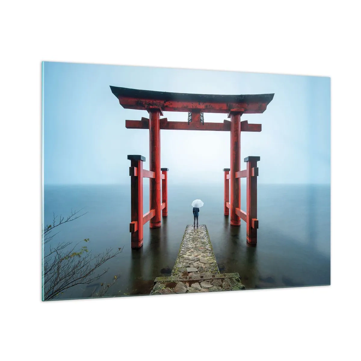 Quadro em vidro - Devaneio japonês - 100x70 cm