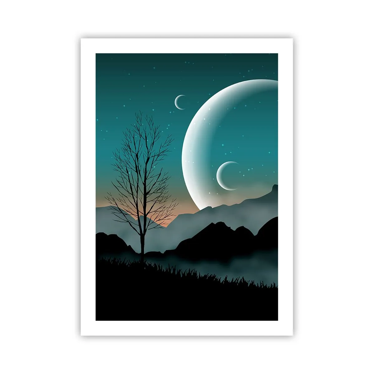 Pôster - Carnaval de uma noite estrelada - 50x70 cm