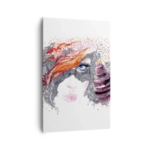 Quadro em tela - Com ela, todos os dias são dias de festa - 80x120 cm