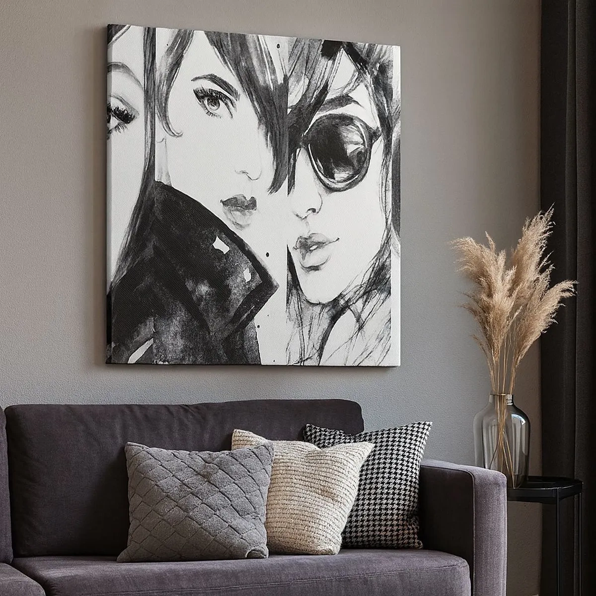 Quadro em tela - Beleza multiplicada - 30x30 cm